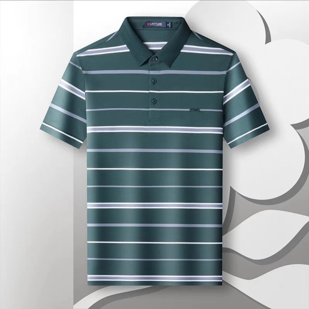 夏季翻领上衣时尚薄款潮流男装t恤