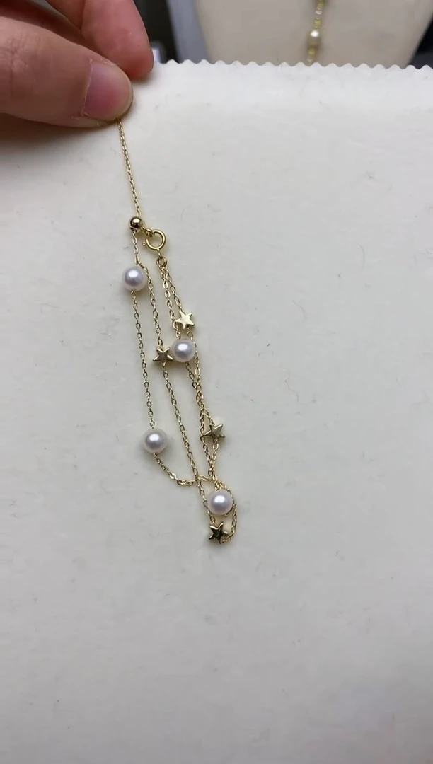 【闪购商品】淡水珍珠手链银S925镶嵌152