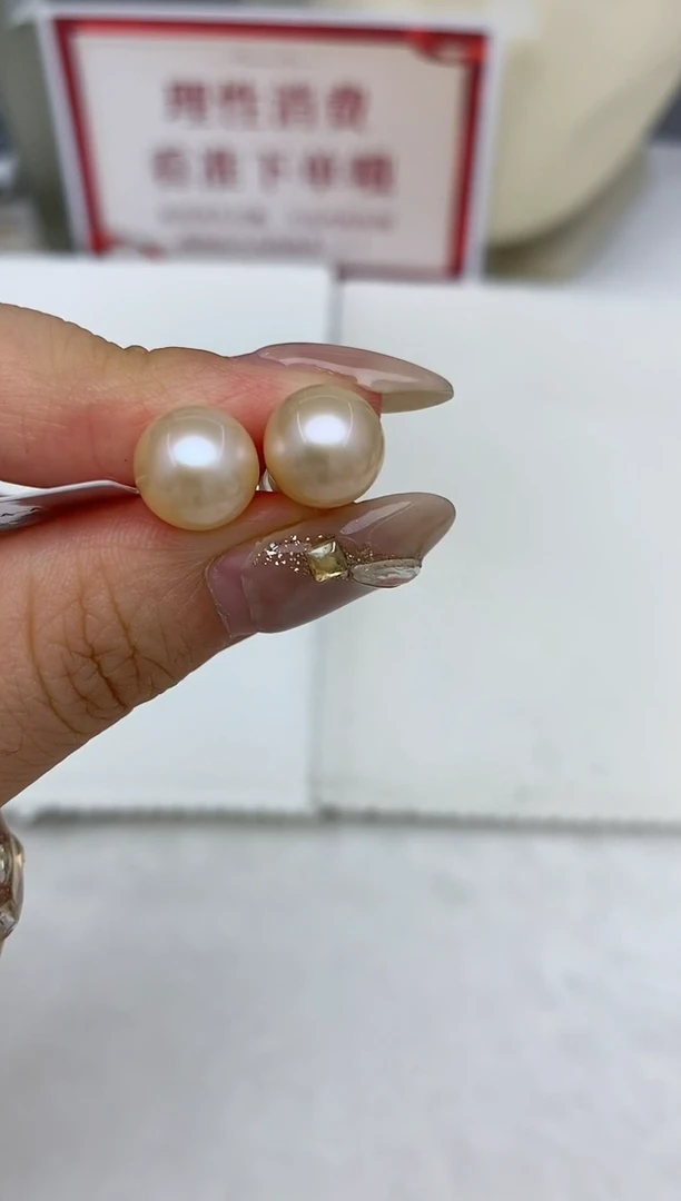 【闪购商品】淡水珍珠耳饰银S925镶嵌229-10mm