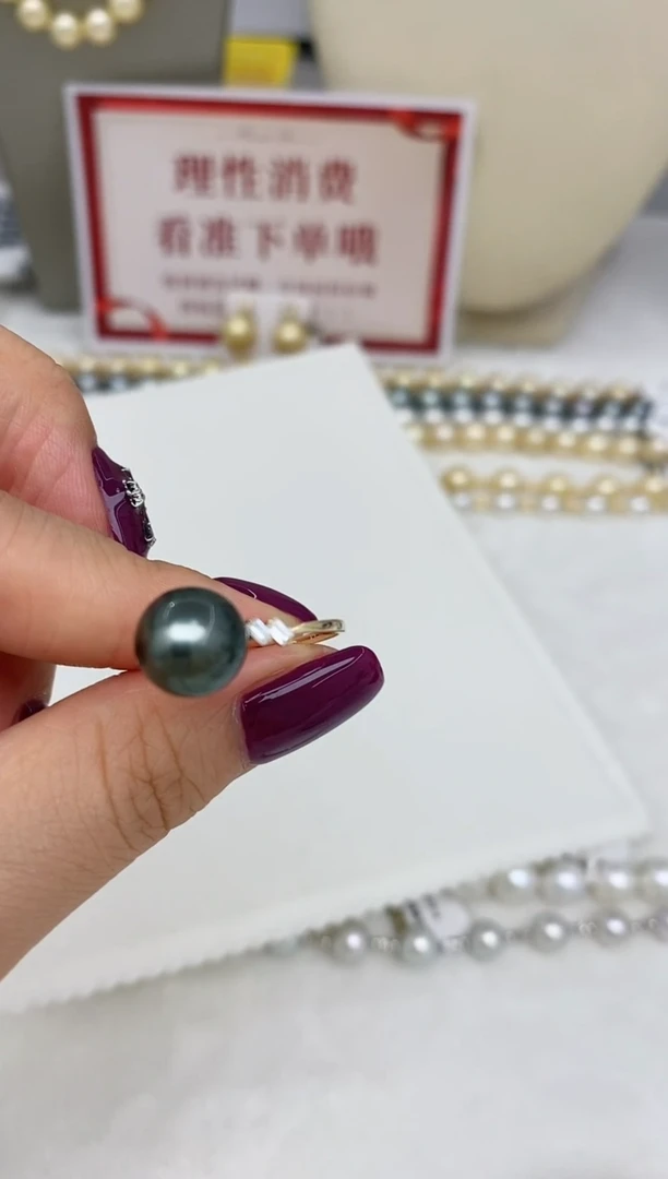 【闪购商品】海水珍珠戒指14K金镶嵌33    10mm