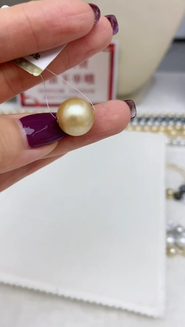 【闪购商品】海水珍珠吊坠18K金镶嵌41 12-13mm