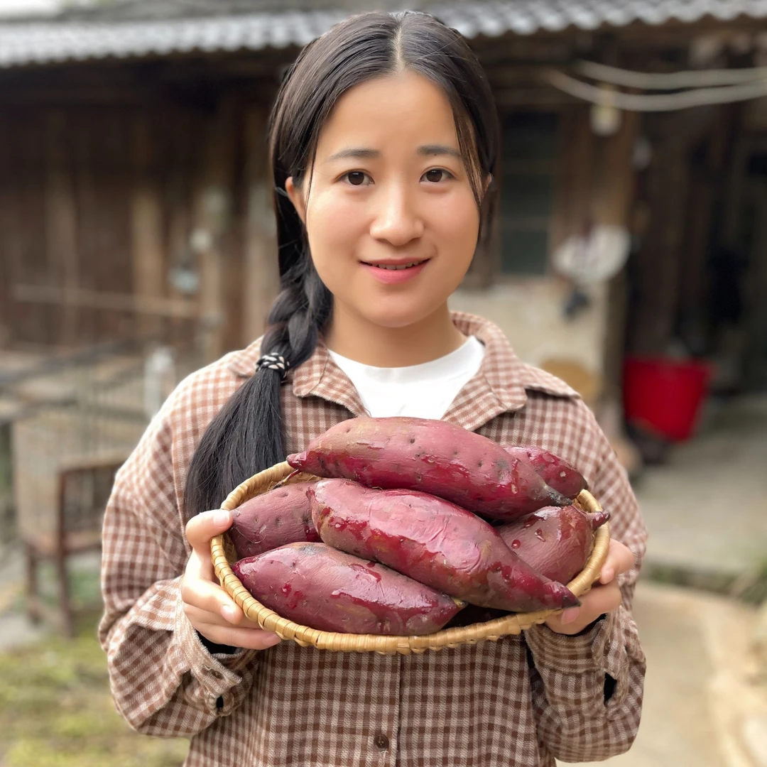 贵州高山红薯农家自种红皮红薯糯口甜薯板栗红薯香甜红苕