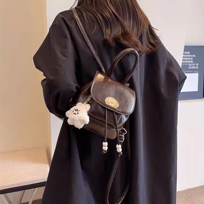 少女包包女2024新款春夏复古时尚双肩包小众高级感斜挎包女款