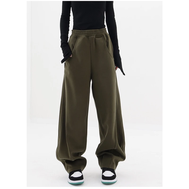 香蕉裤阔腿裤女2024春秋新款高腰垂感宽松直筒休闲裤爆款卫裤长裤