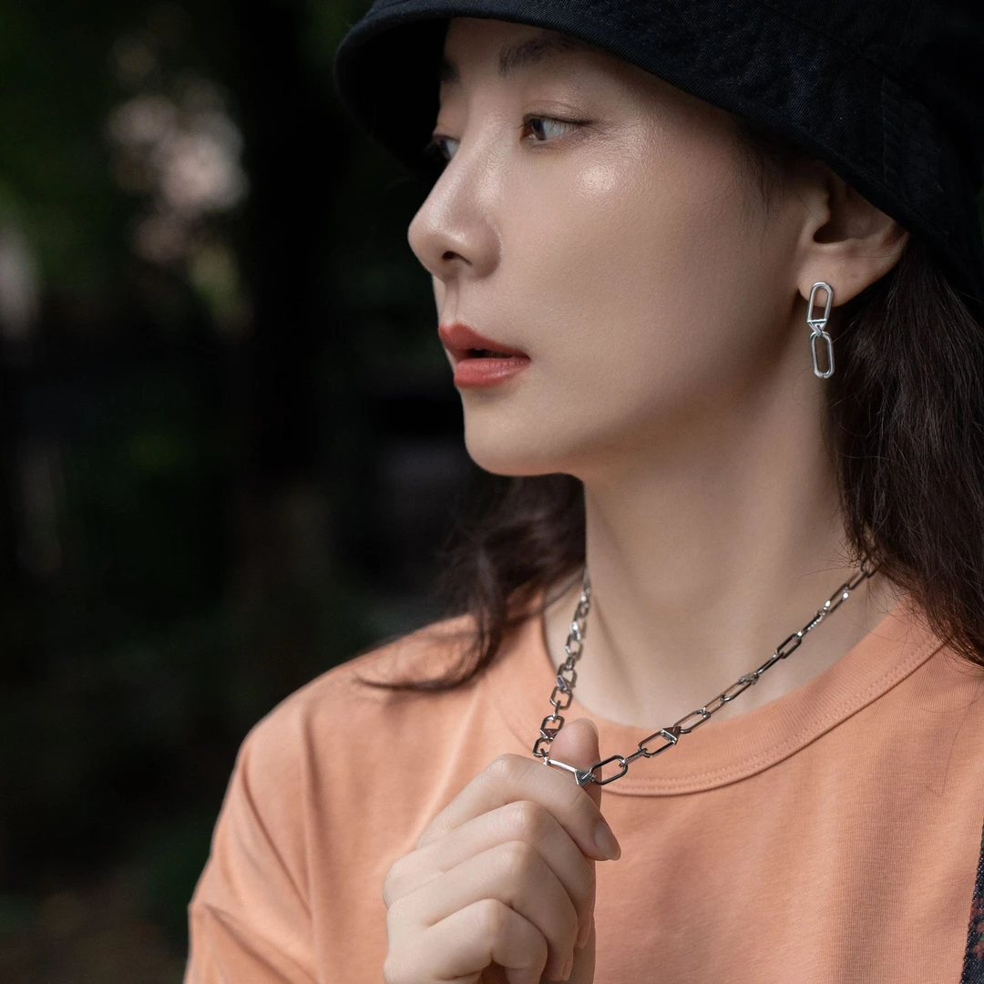 链子925银 【山巾子·山路】手工纯银项链原创山野系列山路项链339