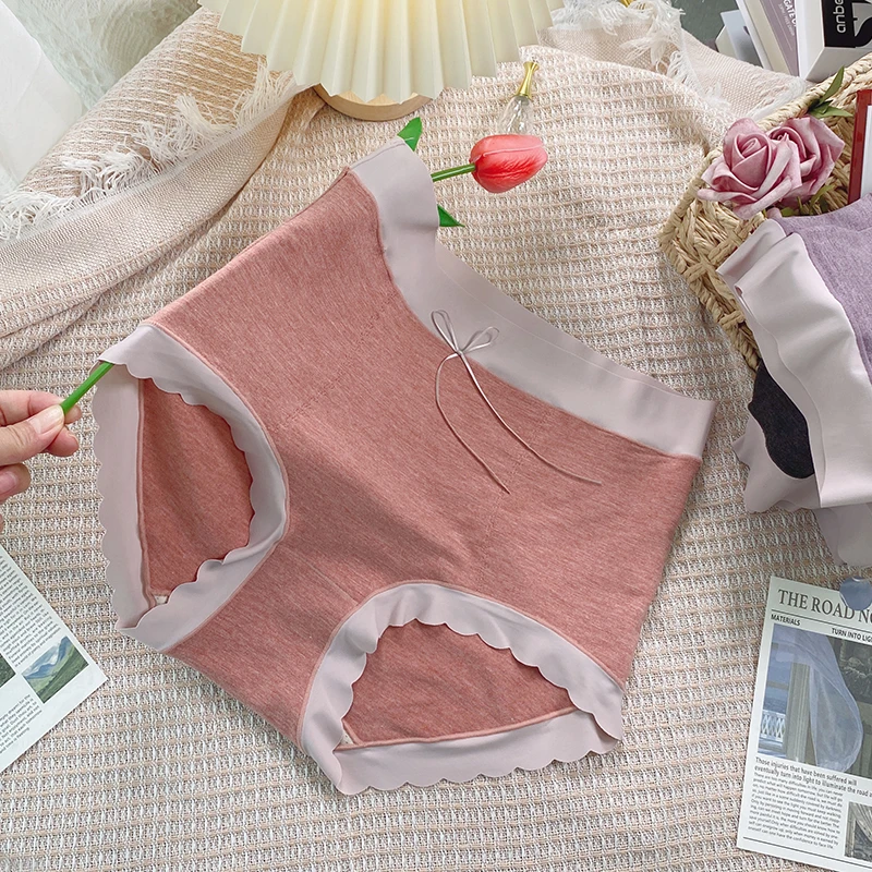 YUZHAOLIN/俞兆林110-210大码内裤女性感薄胖妹妹三角裤4条AX399