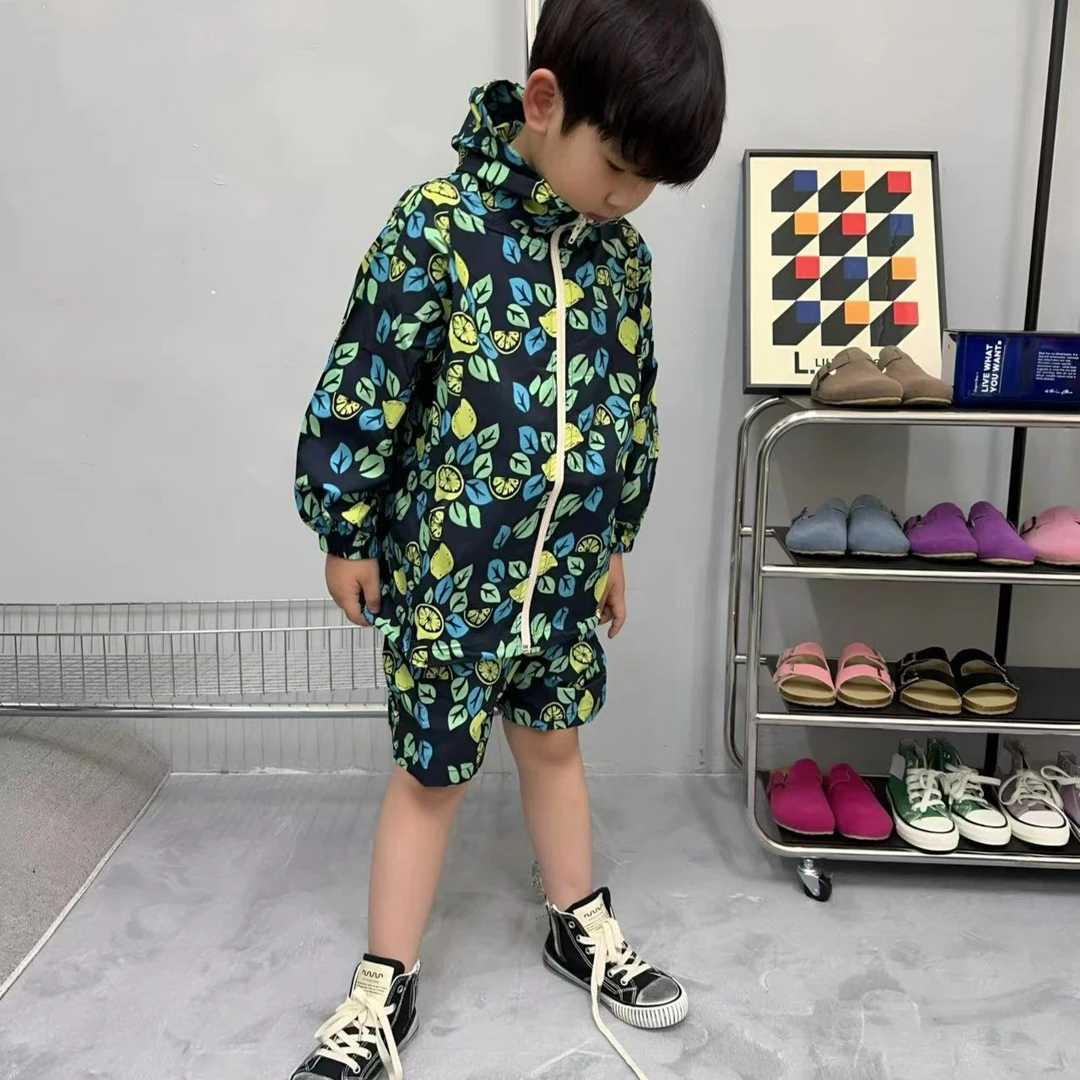 「LIUYI」儿童满印山系防晒套装  1993