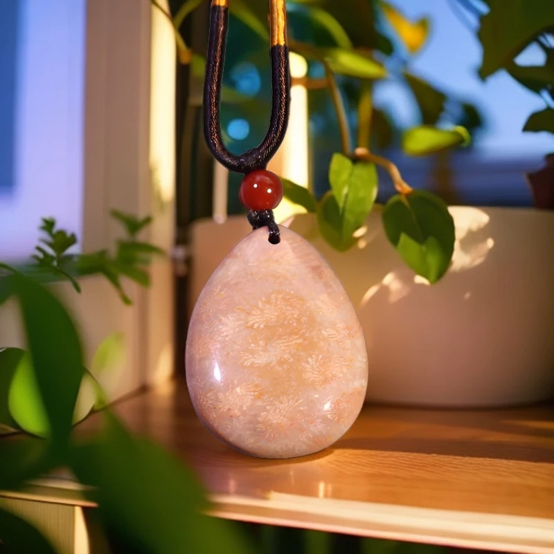 精美印尼珊瑚玉  珊瑚玉颈坠 吊坠 玉石魅力 时尚 挂坠 百搭气质