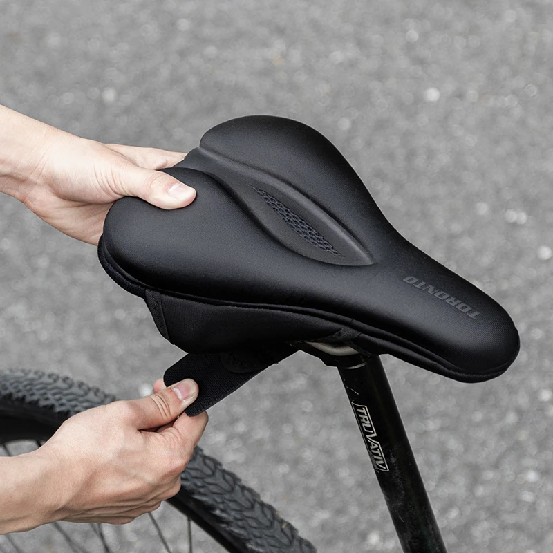 自行车坐垫套柔软加厚硅胶山地公路单车坐套记忆海绵坐垫
