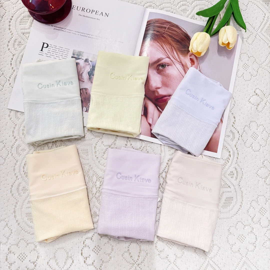 95-155斤 60支新疆长绒棉字母简约柔软透气亲肤高腰女士三角内裤