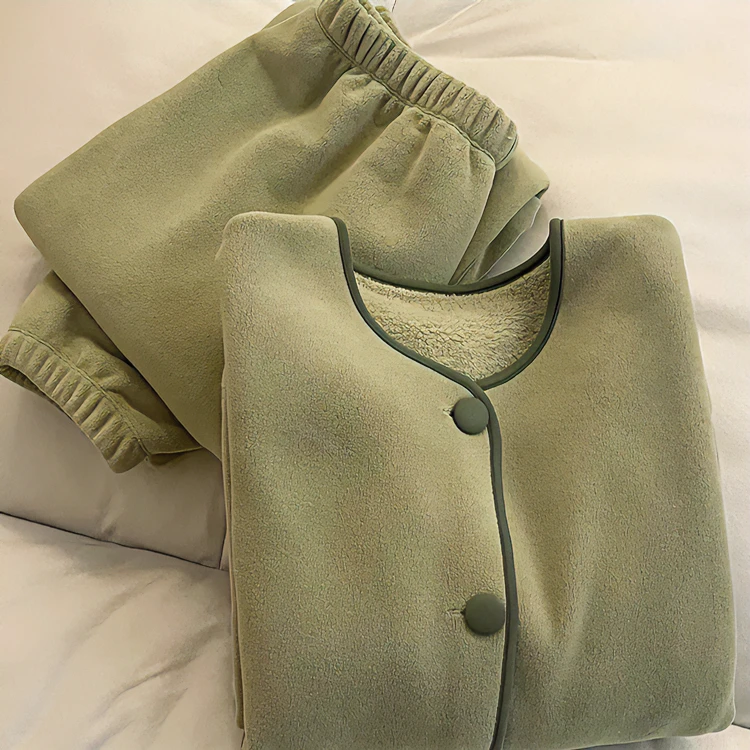 法兰绒睡衣女冬款2024年新款法式高级感大码加绒保暖秋冬家居服