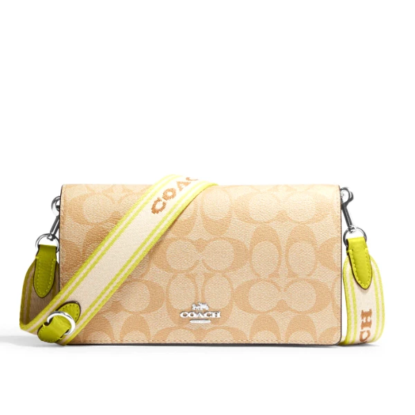 COACH/蔻驰 新款女士Anna翻盖单肩包c37309印花时尚百搭美国直邮