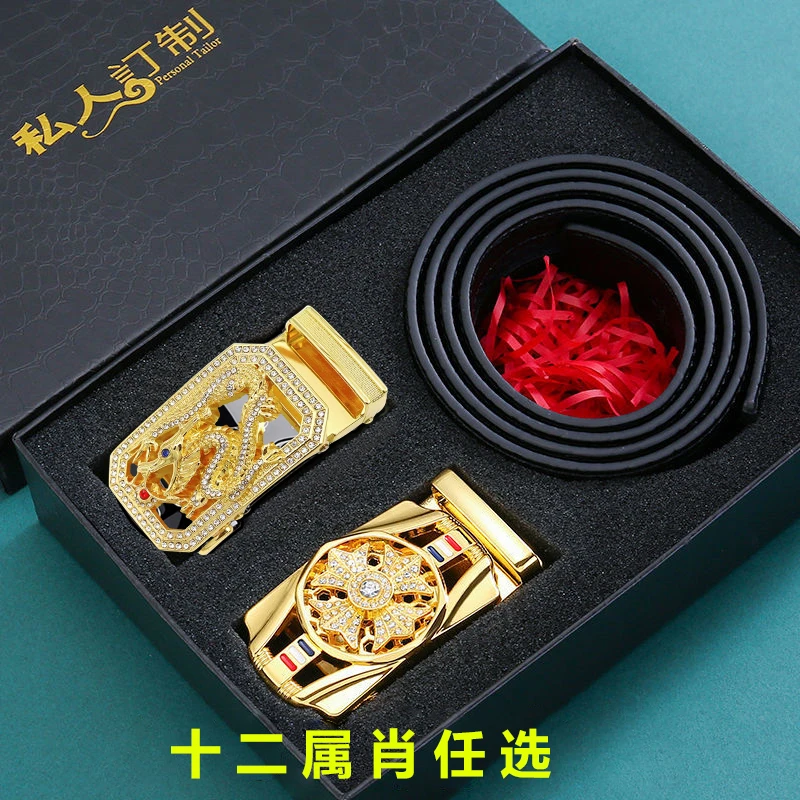 男士高档腰带 搭配个性属肖/转转扣/  蕴意美好