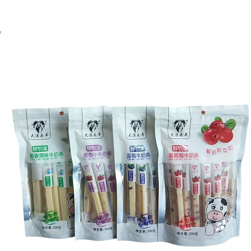 大漠头羊新疆特产醇牧缘牛奶条休闲零食真果粒多口味促销包