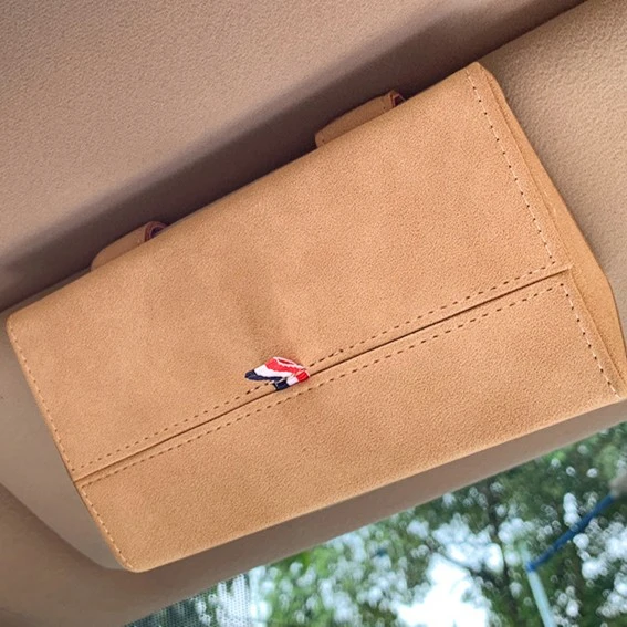 大飙车推荐 车载眼镜盒 多功能墨镜收纳遮阳板夹子