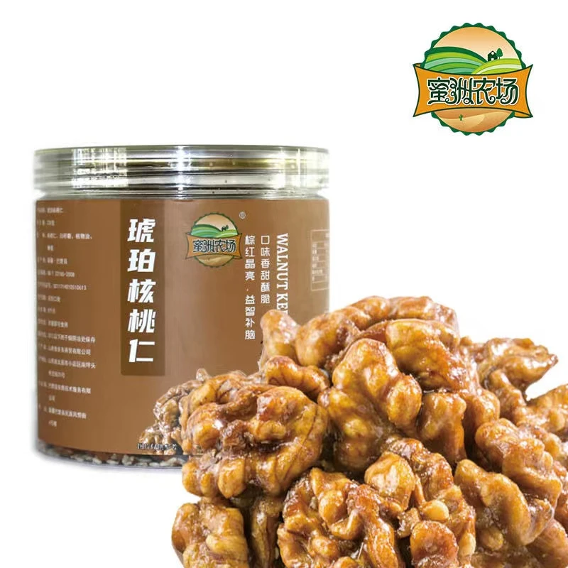 蜜洲农场 新疆特产喀什 琥珀核桃仁230g*罐   优选 好吃酥脆