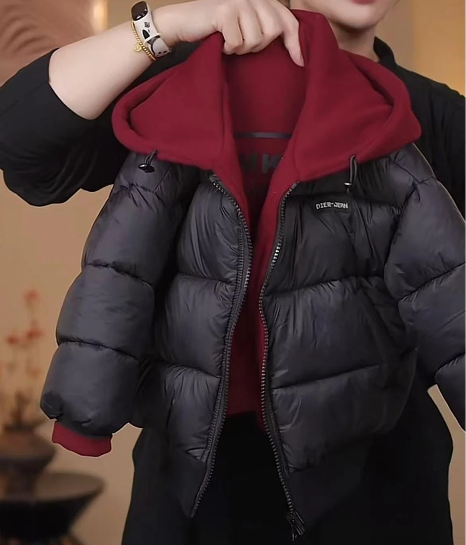 【两面穿】儿童棉衣2025新款加厚洋气简约百搭双面穿时尚男宝宝棉服