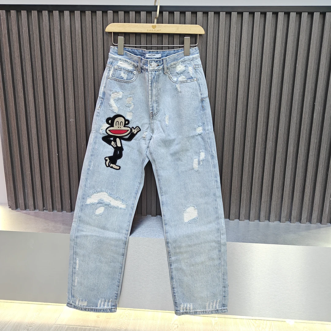 女款春秋修身牛仔裤3037