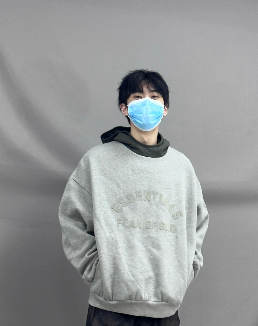 24款拼色字母连帽套头帽衫秋冬加绒休闲长袖美式宽松卫衣