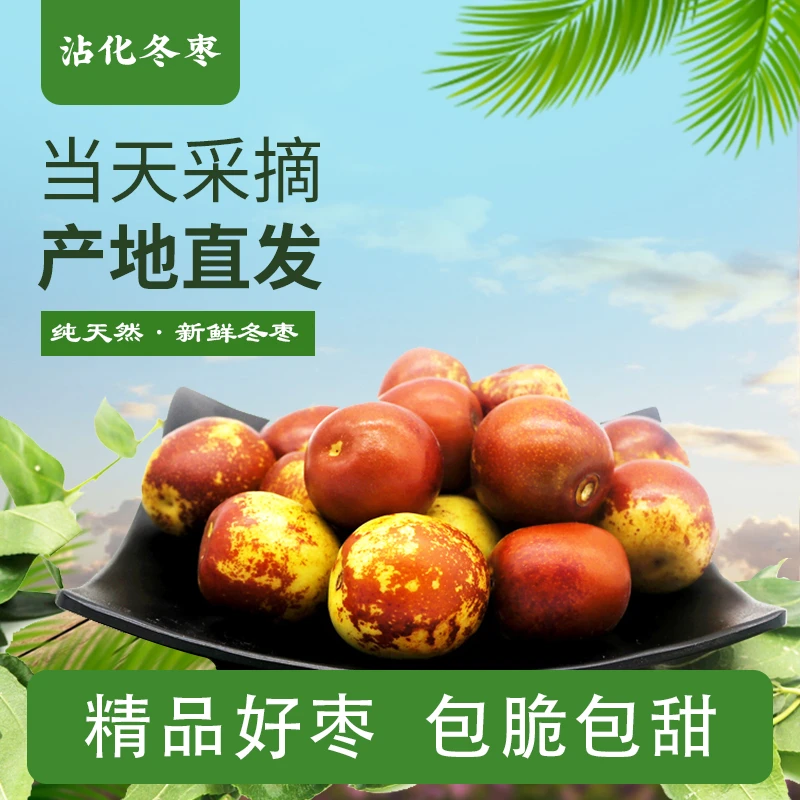 【转基因二代冬枣】冰糖纯甜皮薄汁水充足糖度高2/4斤礼品专用