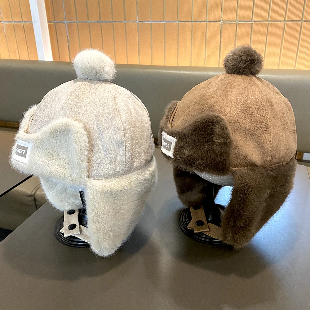 儿童帽子秋冬洋气加厚护耳可爱雷锋帽男女童宝宝冬天防冻保暖帽潮