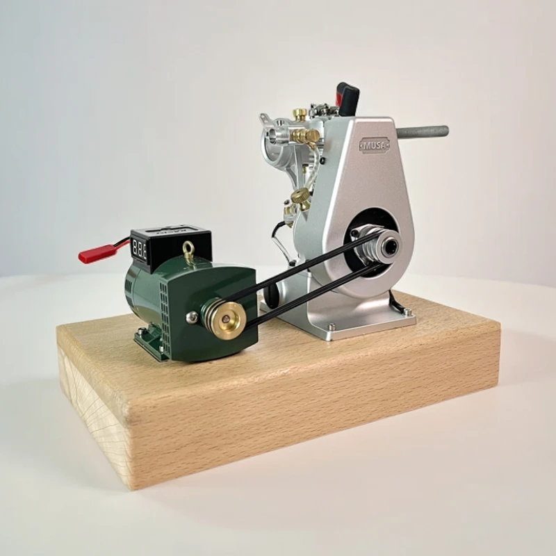 迷你强制风冷引擎小型模型玩具发电机降压模型可启动摆件玩具