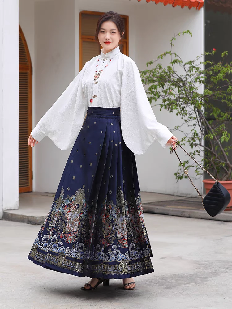 貔貅新款马面裙套装[貔貅]明制汉服国风妆花中式古风女秋冬