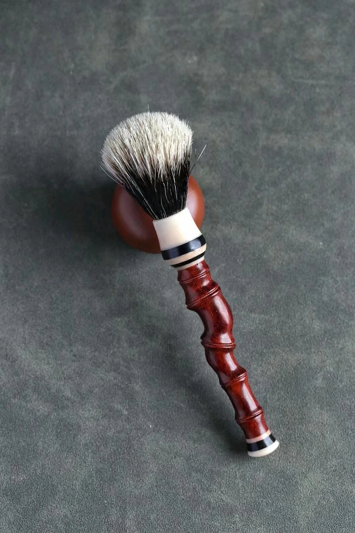 印度小叶紫檀竹节茶刷