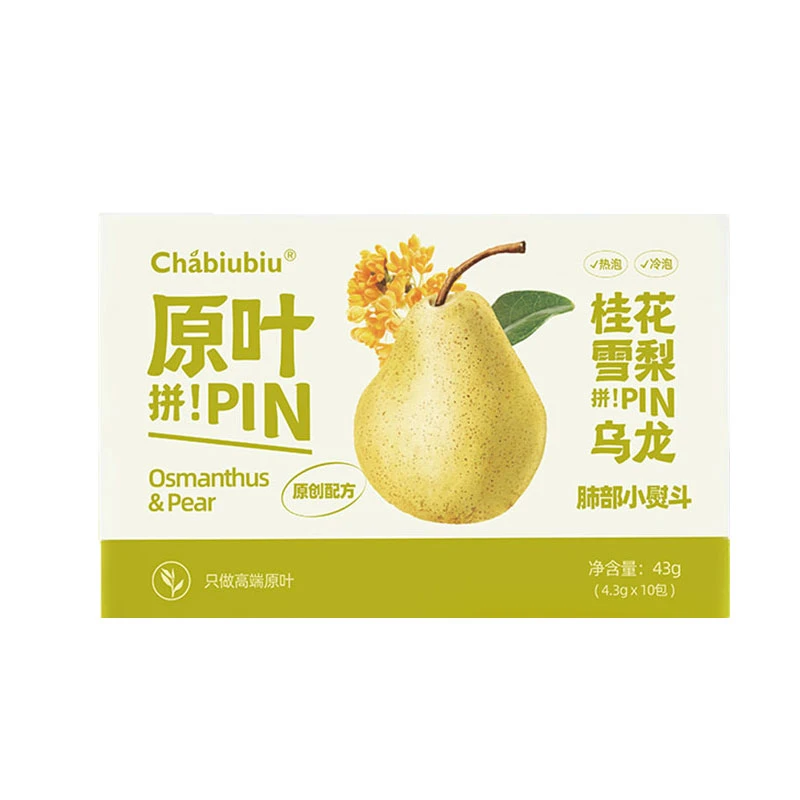 chabiubiu桂花雪梨乌龙茶4.3g*10茶包独立装花果茶热泡冷泡茶送礼