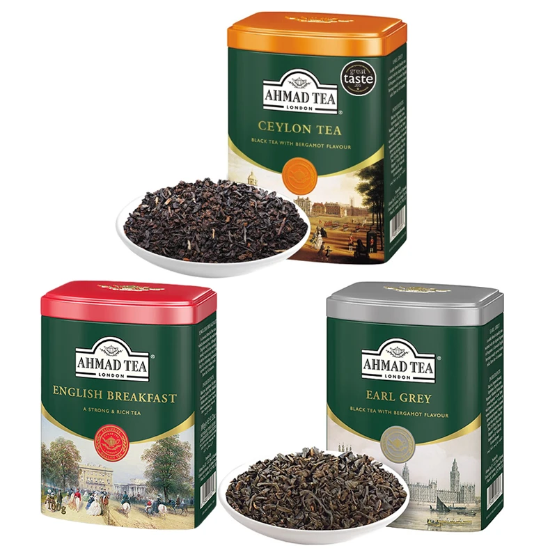 AHMAD亚曼茶 100g罐包装散茶叶伯爵锡兰英式早餐红茶节日佳节送礼