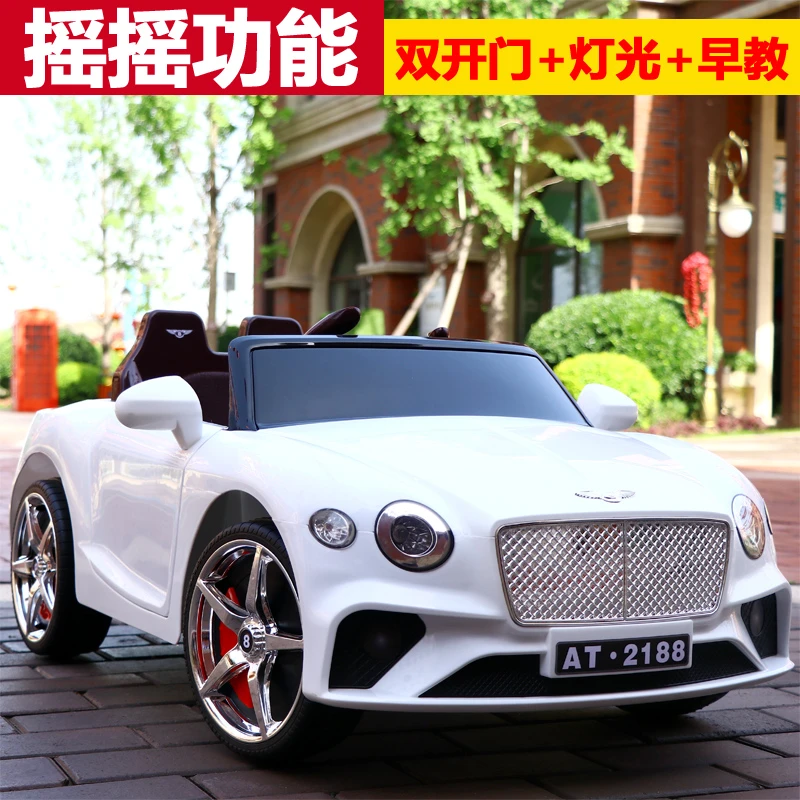 【童趣联萌】儿童电动车白色四驱可坐人男女宝宝玩具车礼物童车