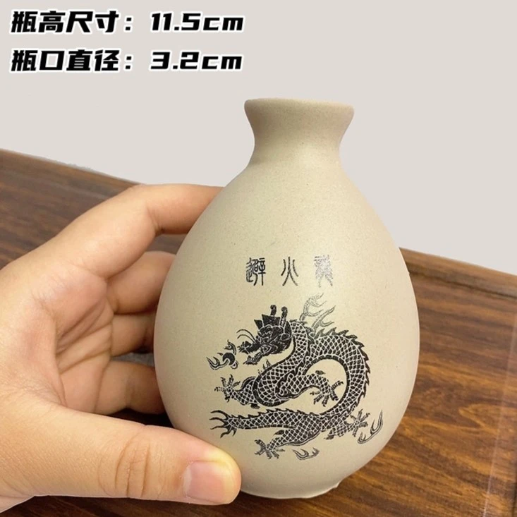 【福瑞轩】厨房在北西北土陶避火龙瓶家居布局摆件