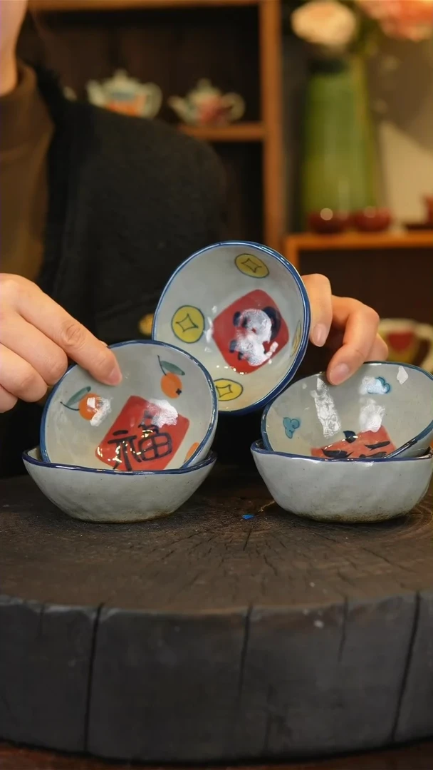 【闪购商品】陶瓷五福临门