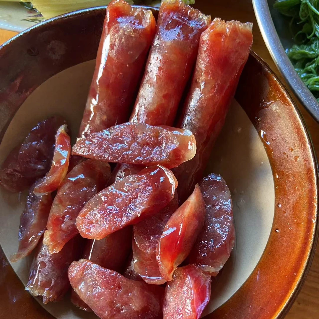 广西特色纯土猪肉制作肥瘦黄金配比自调口味腊肠（微甜）纯土猪肉丸