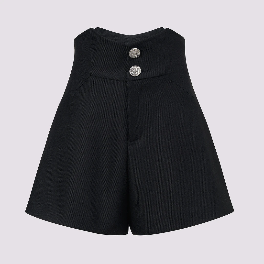 MAXRIENY2025秋冬浪漫复古风情高腰A字版显瘦百搭短裤裙裤