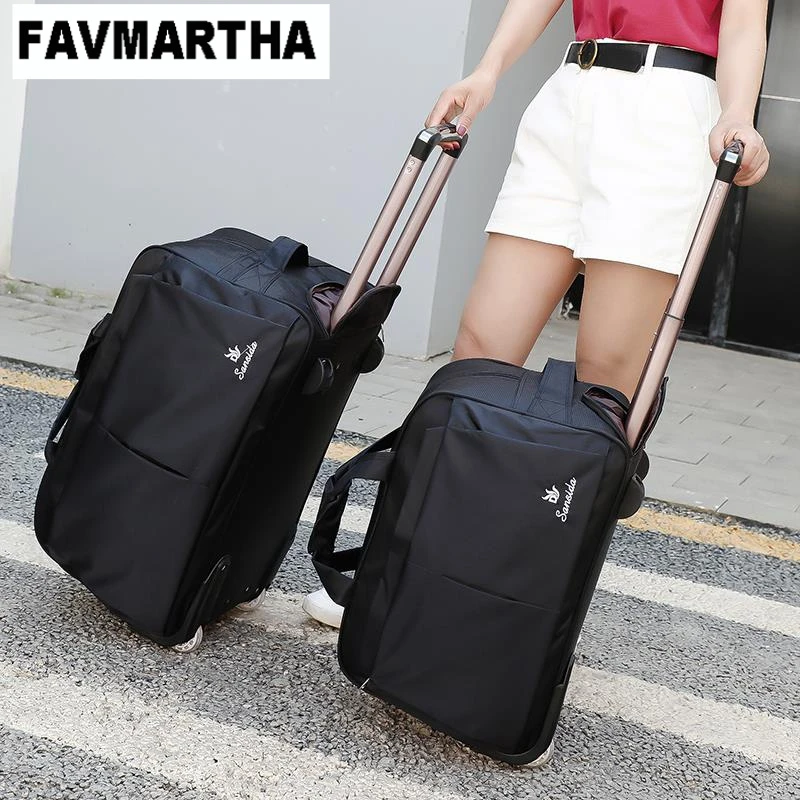 手提拉杆包短途旅行包学生行李包大容量女轻便登机箱男折叠收纳袋