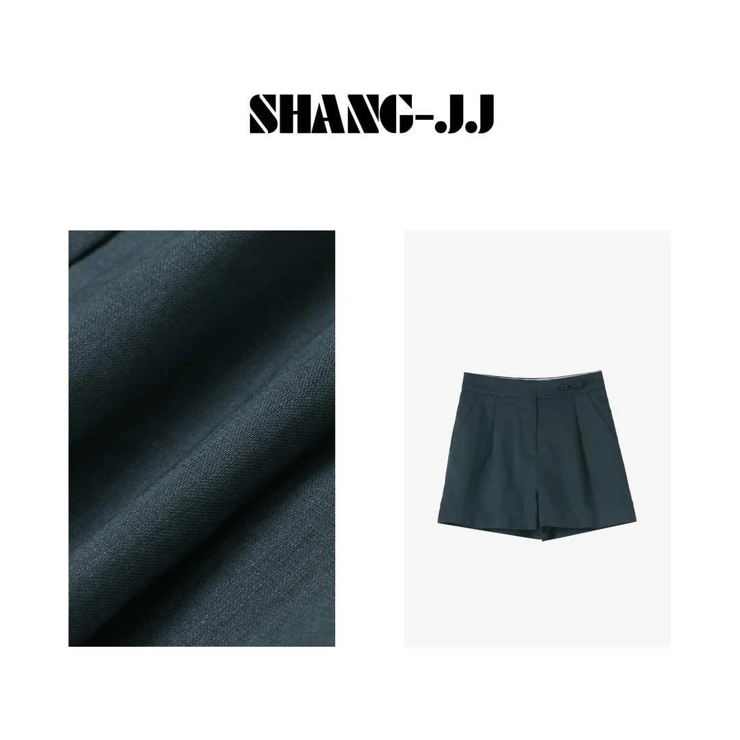 SHANG-JJ【莫兰迪裤】时尚显瘦宽松潮流阔腿夏季休闲短裤q131099p