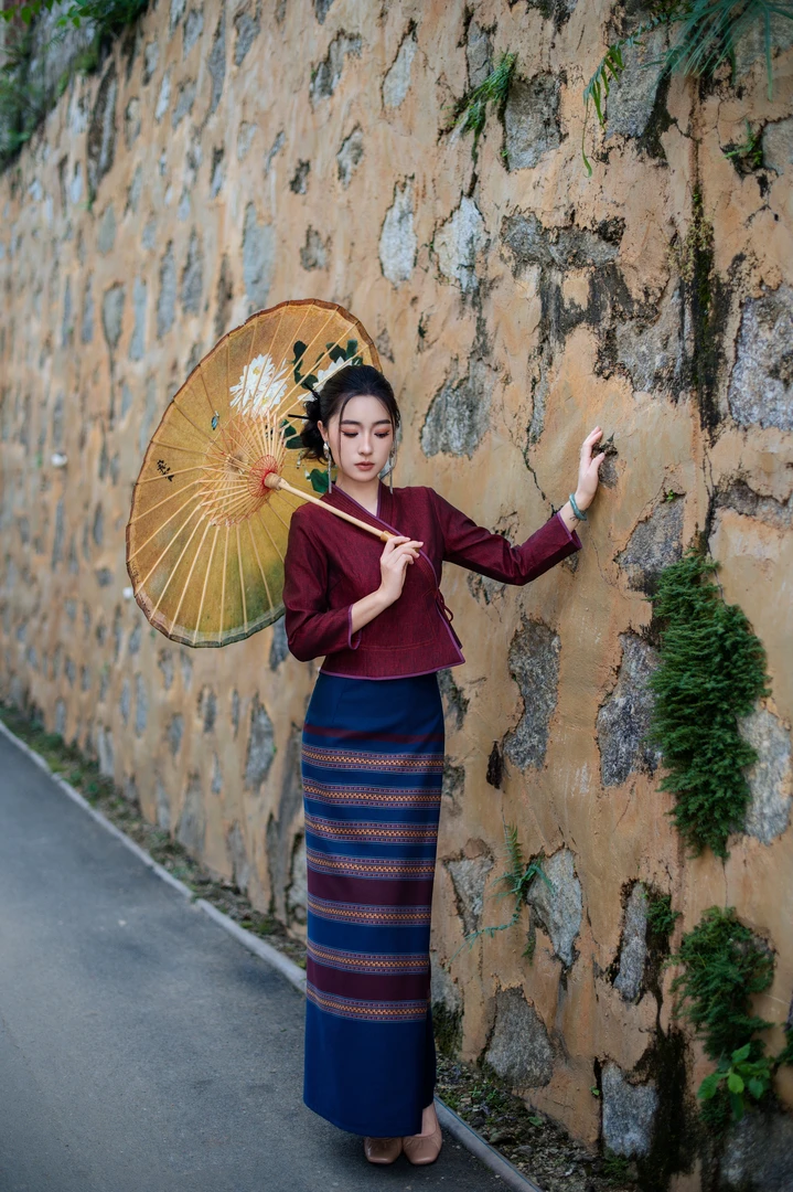 玉家人《曼召》西双版纳民族服饰傣装穿搭气质女装 民族复古风