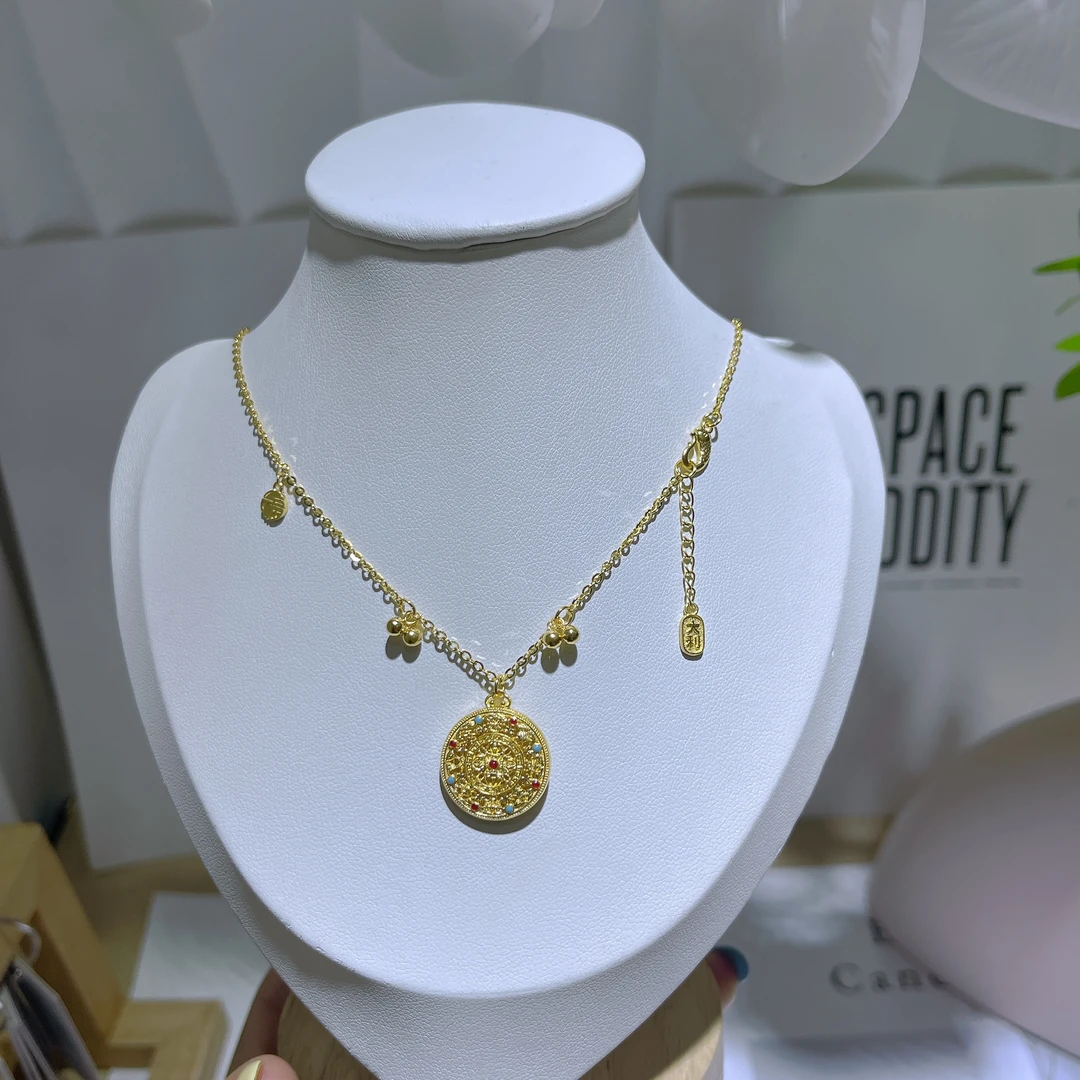 5G工艺足金999精致硕果款金杵八宝罗盘套链