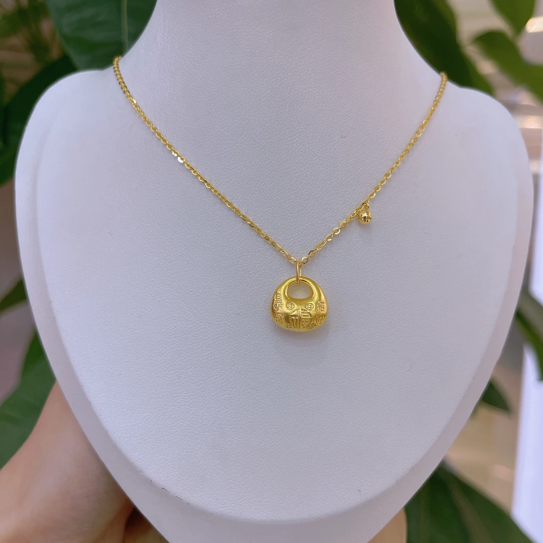 5G工艺足金999招财暴富吉言小胖福套链