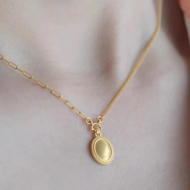 5G工艺足金999百搭流金岁月小宝石黄金套链（不退不换，介意勿拍）