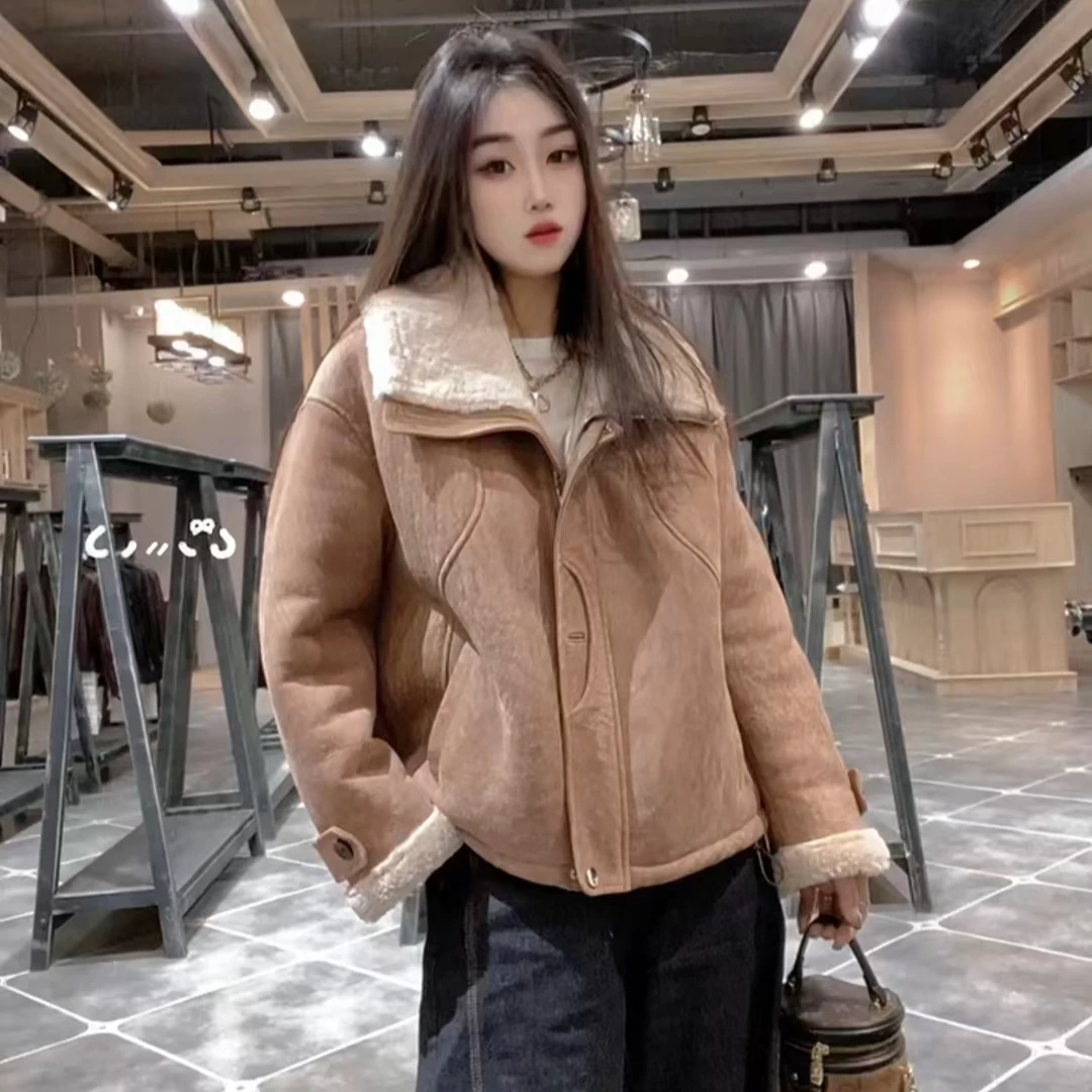 【K.E Studio】2024冬季新款雅丹风格皮毛一体保暖时尚显瘦女外套31