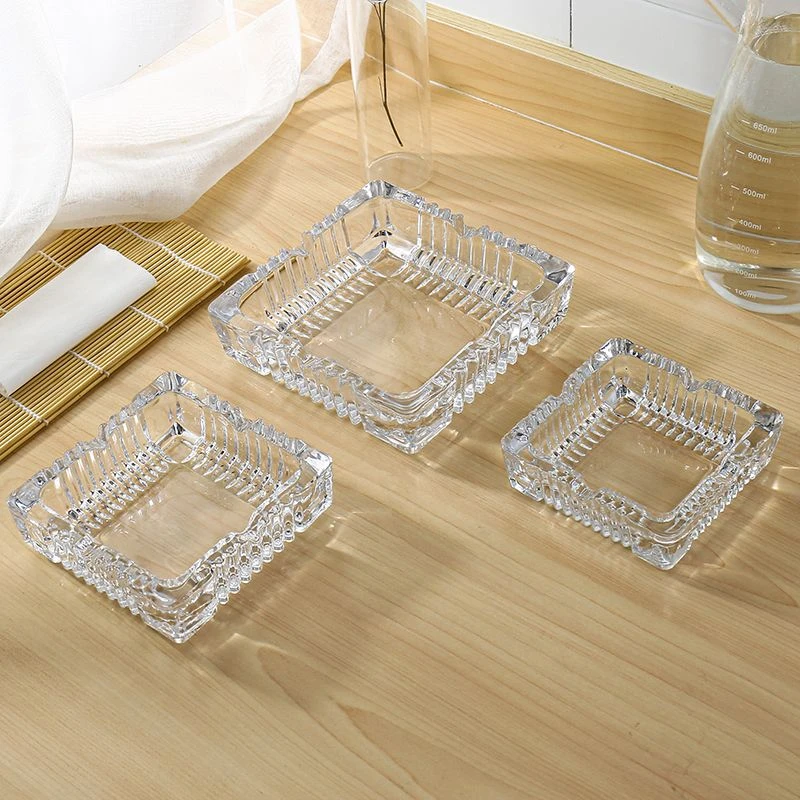 烟灰缸创意个性防飞灰水晶玻璃欧式大号特大家用客厅办公室烟缸