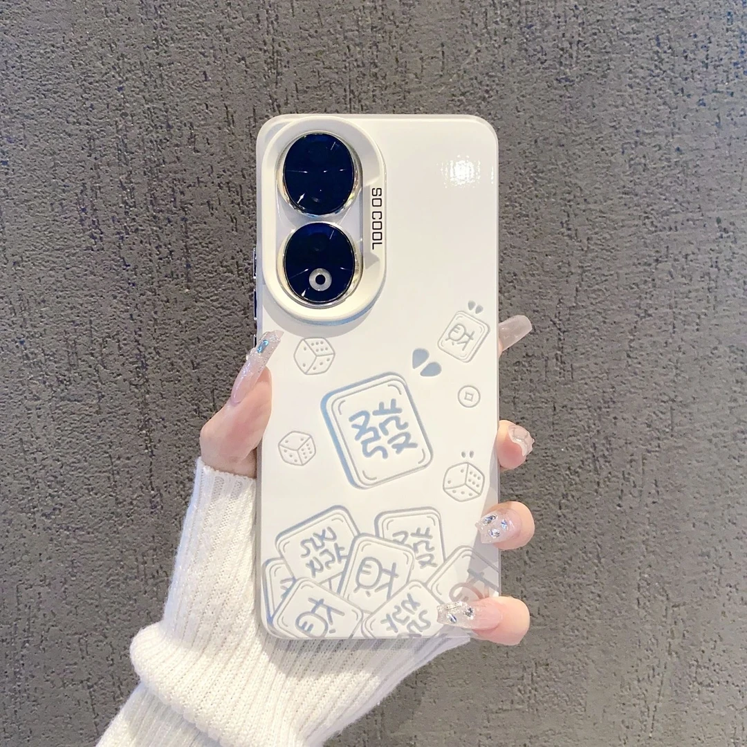 （荣耀90系列）磨砂彩银荣耀90Pro手机壳苹果15高级感防摔荣耀80p