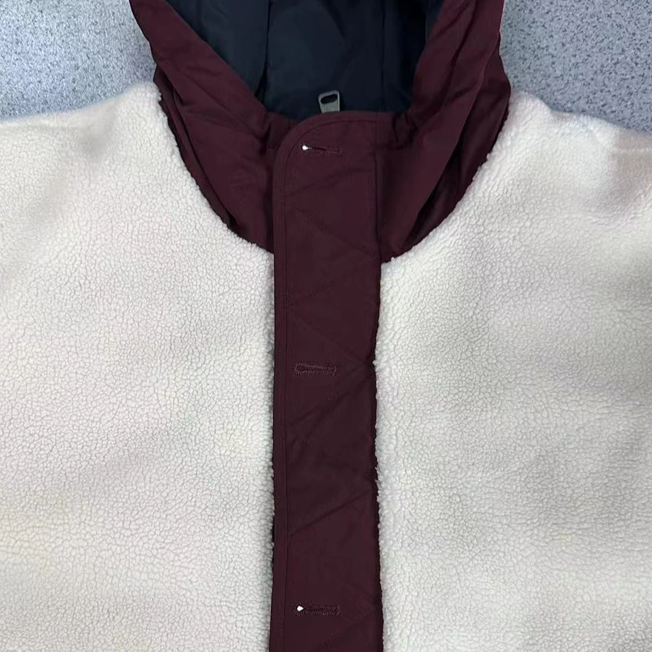 M70#米色##杭州设小众计师户外休闲二棉外套