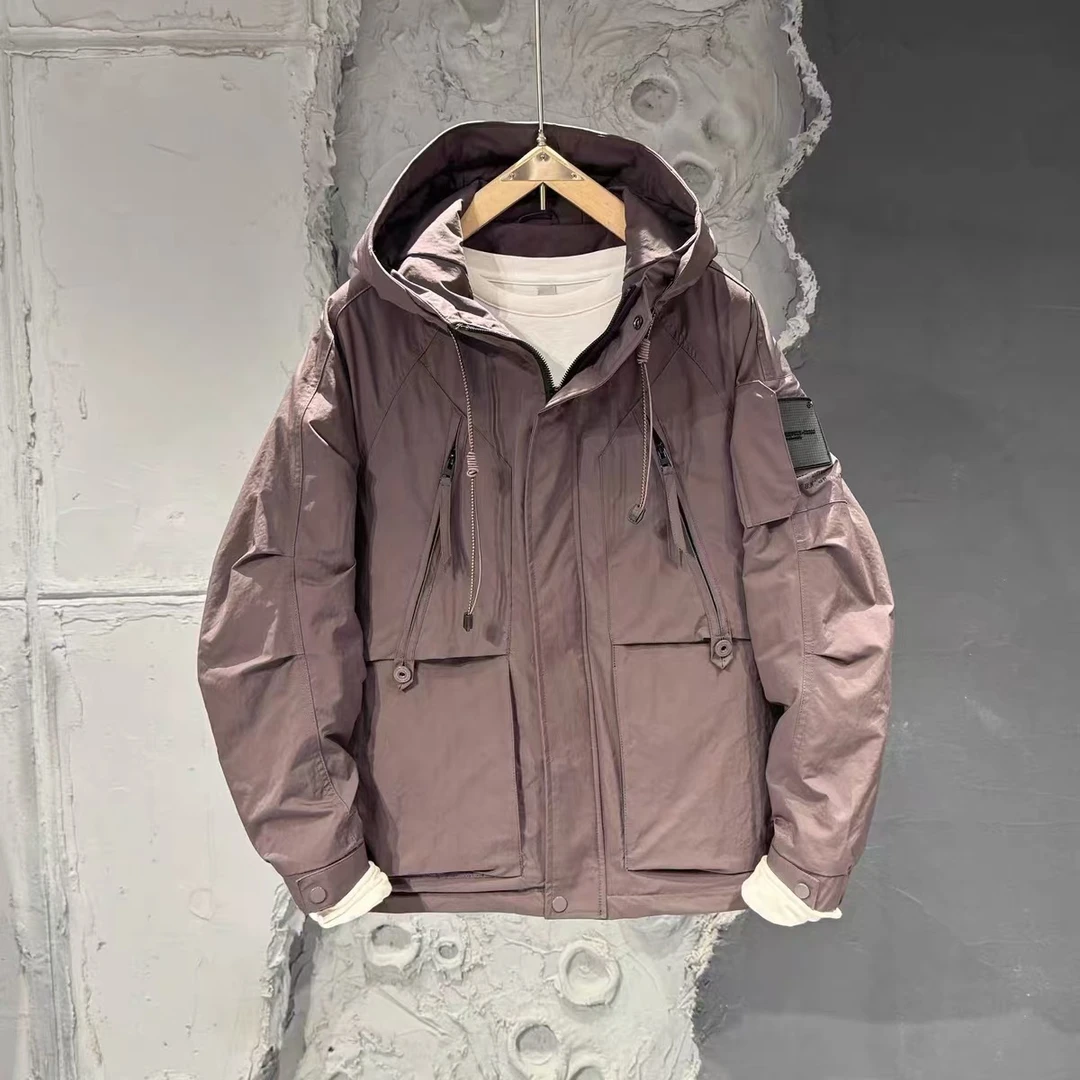 3606#休闲外套工装连帽时尚休闲百搭宽松外套夹克