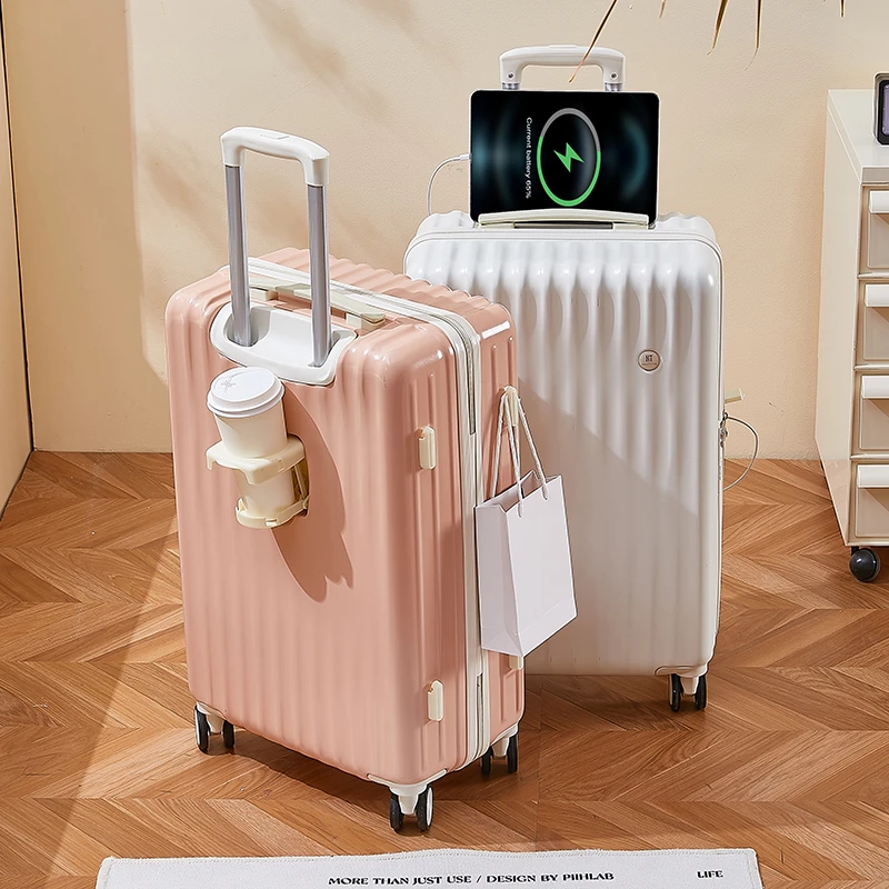 行李箱女充电多功能耐用男女时尚拉杆箱皮箱登机行李箱旅行行李箱