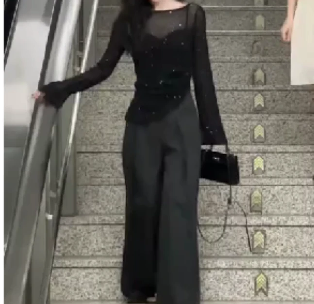 2024秋季新款女装网红气质休闲轻奢爆款上衣裤子女乖