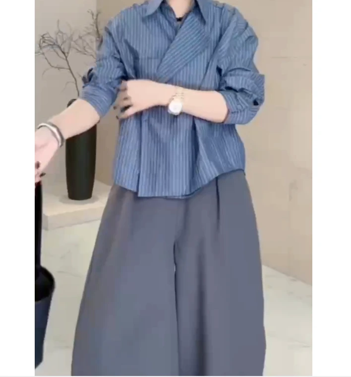 2024秋季新款女装网红气质休闲轻奢爆款上衣裤子小众陶