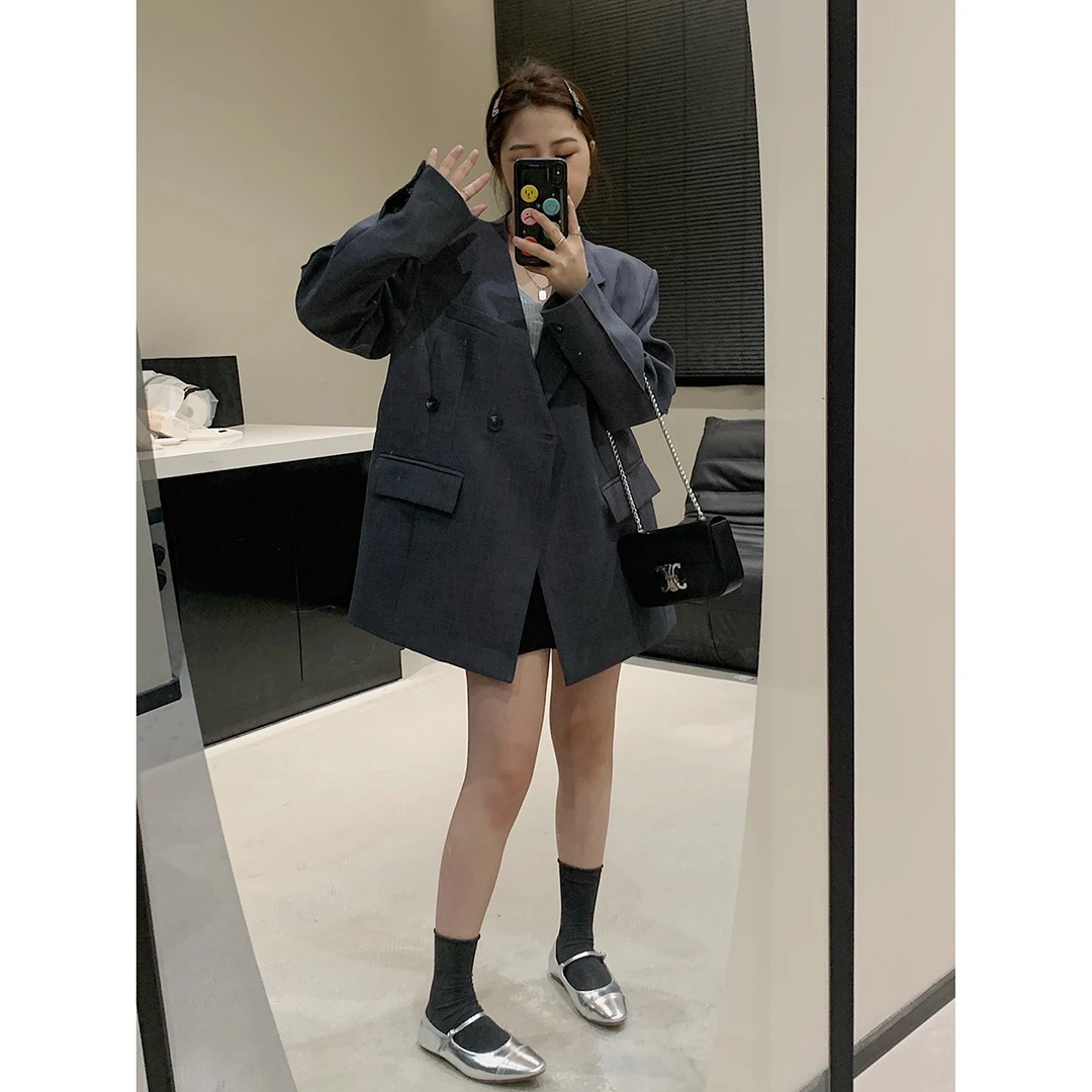 曾月半mm清仓《西装控进阶》不规则翻领廓形西装！ZS147